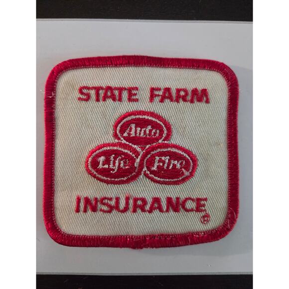 Vintage 60s-70s State Farm Insurance Patch 3" Sew-On Uniform Logo Advertising - Picture 2 of 3